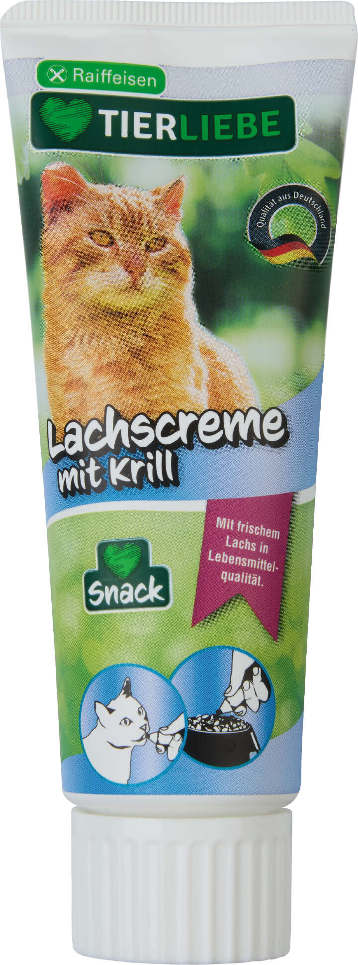 TIERLIEBE Lachscreme mit Krill für Katzen